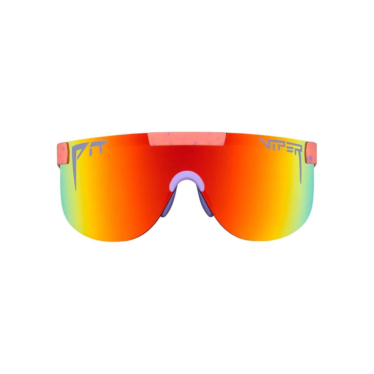 lente espejo arcoiris rojo y amarillo de las Gafas de sol Pit Viper The Slammin elliptical