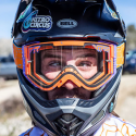 Máscaras Pit Viper Brapstrap Terremoto lente transparente para descenso, enduro o Motocross puestas en casco