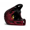 Casco de enduro integral con mentonera desmontable Met Parachute MCR en color ROJO/NEGRO