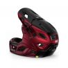lateral del Casco de enduro integral con mentonera desmontable Met Parachute MCR en color ROJO/NEGRO