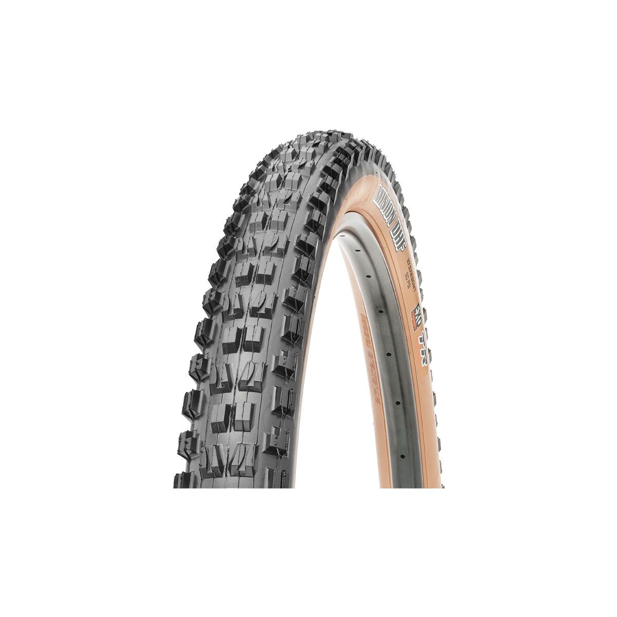 Cubierta Maxxis Minion DHF 29"x2.50 WT EXO TR Skinwall plegable ETB00220100 | flanco marrón | rueda delantera | enduro