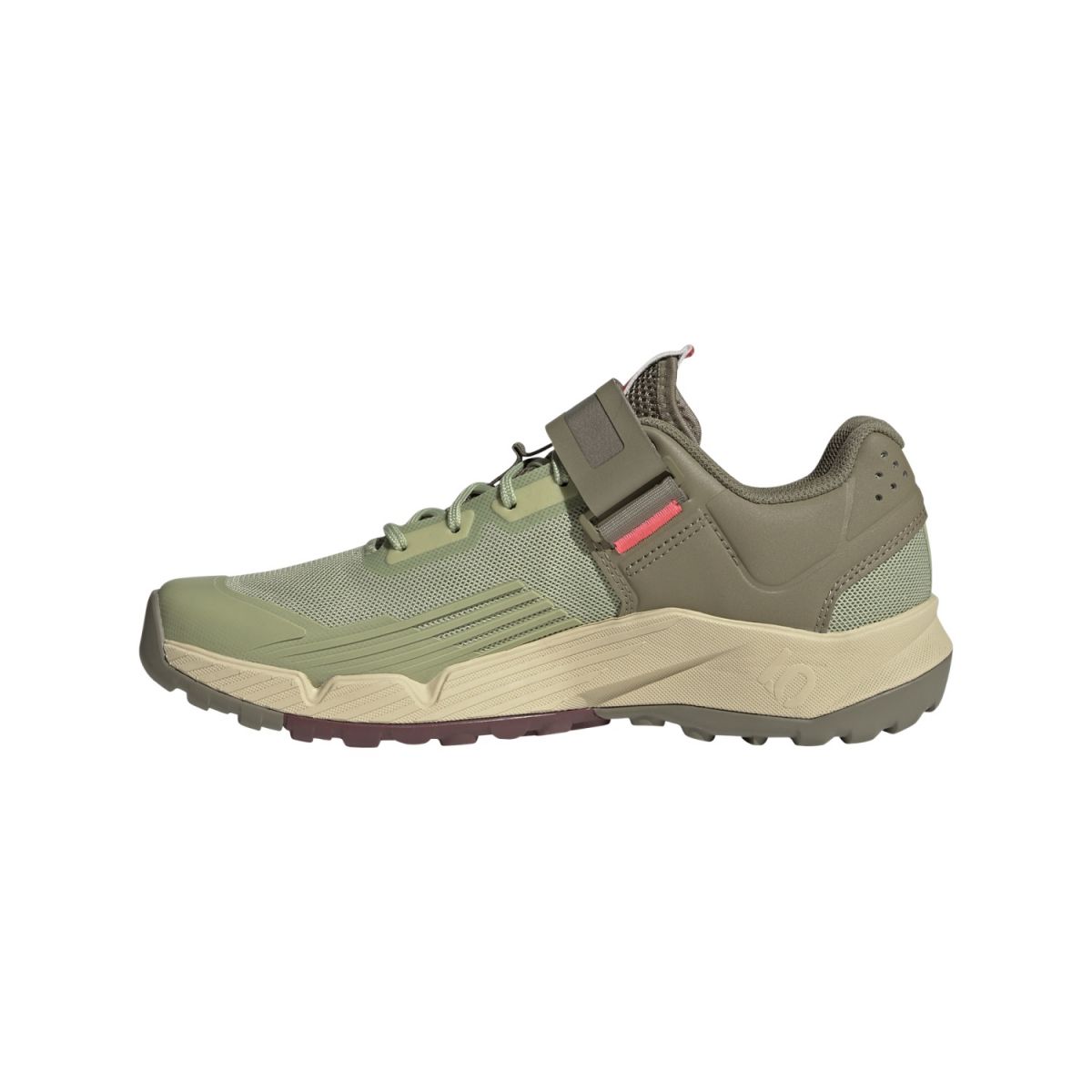 lateral de las Zapatillas para pedal automático de mtb enduro / trail Five Ten Trailcross Clip-in tallaje de Mujer | Verde