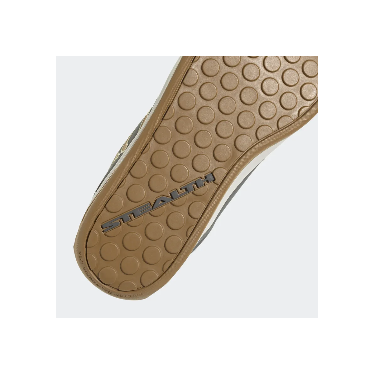 detalle de la suela de las Zapatillas de bicicleta mtb Five Ten Freerider Pro color Gris/marrón pedal de plataforma | HQ1085