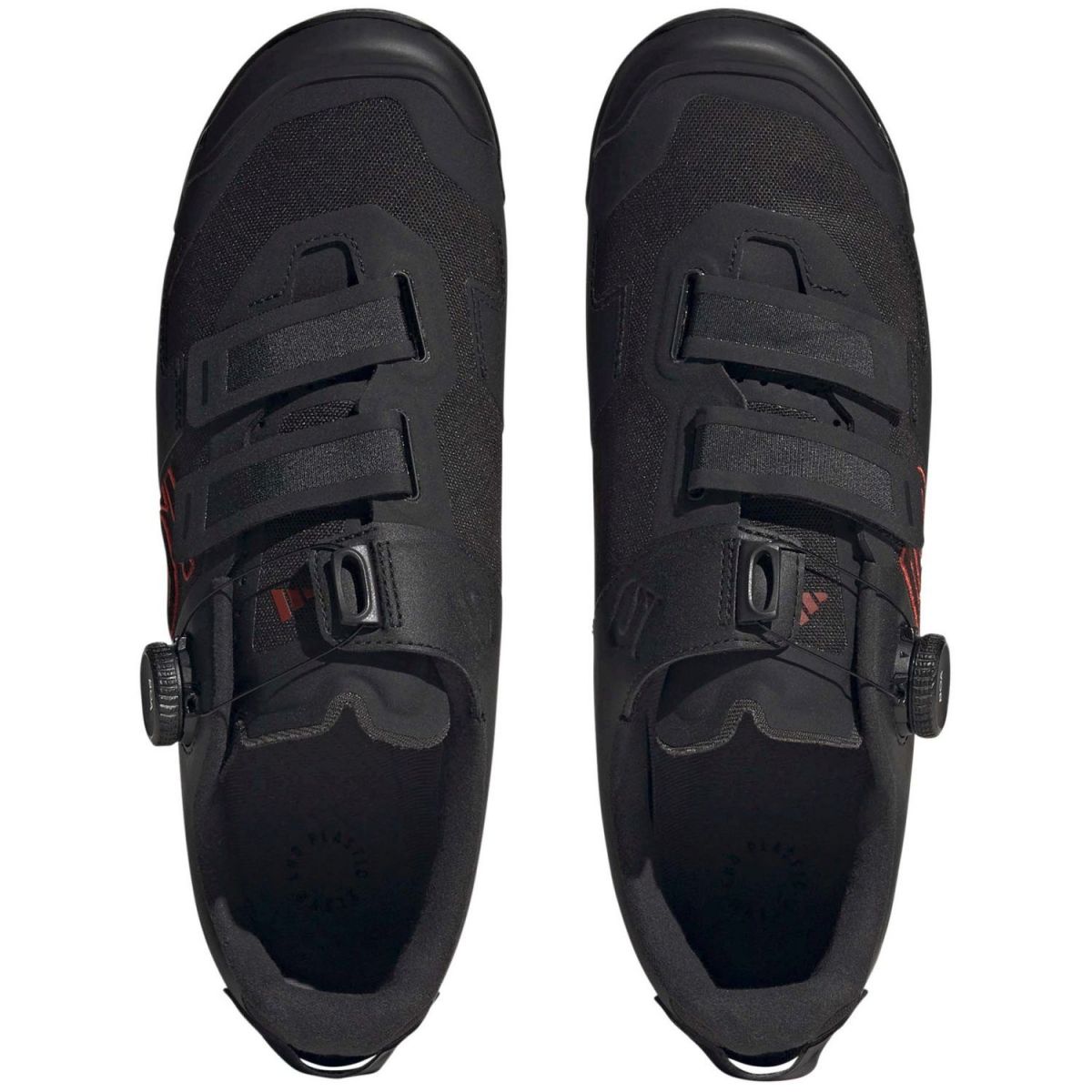 vista superior de las Zapatillas de mtb XC para pedal automático Five Ten Kestrel Boa en color negro | GW9431 | Marathon | trail