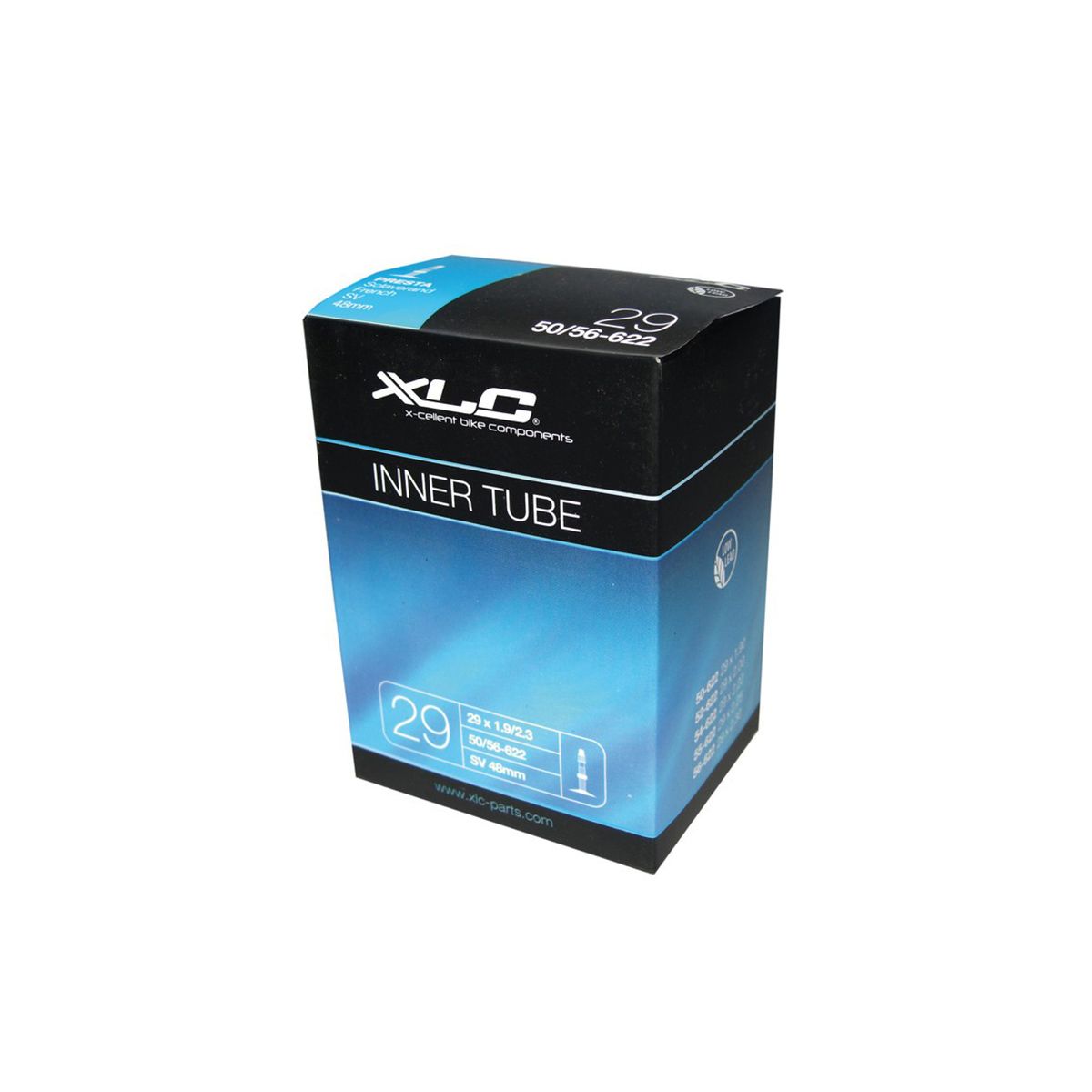 Cámara de bicicleta de 29" 29x1.90-2.30 FV48 válvula fina Presta XLC