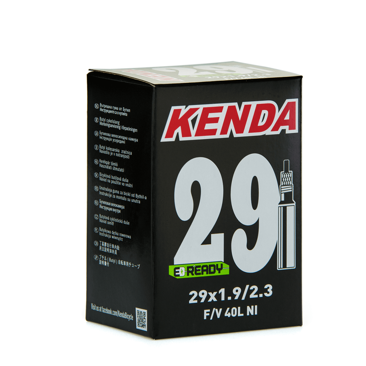 Cámara de 29x1.90-2.30 FV40 válvula fina Kenda