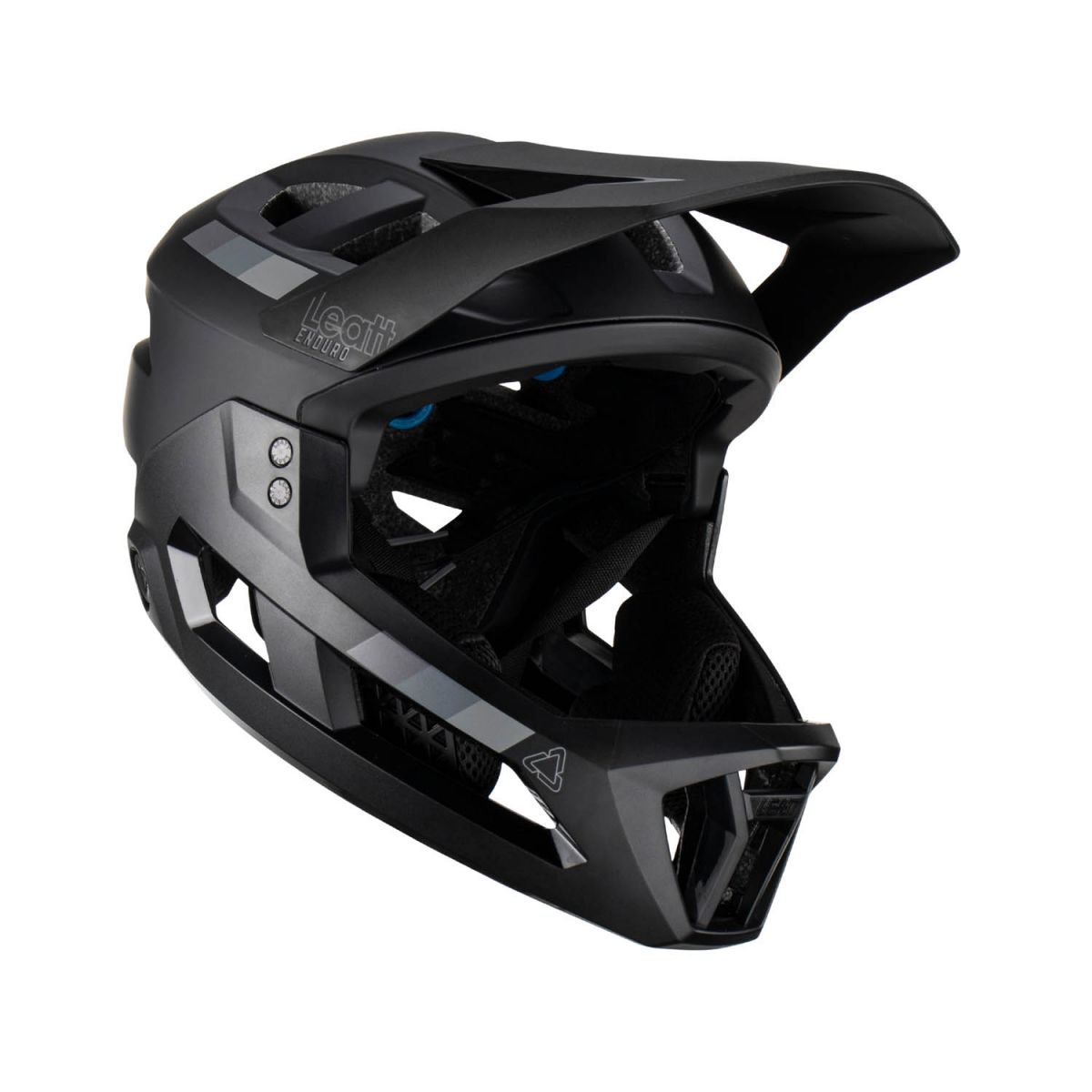 Casco integral Leatt MTB Enduro 2.0 V23 con menton desmontable en color negro