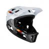Casco integral Leatt MTB Enduro 2.0 V23 con mentonera desmontable en color blanco y negro