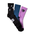 Pack 3 calcetines Fox Ranger 6" color negro / azul / rosa 31051-922
