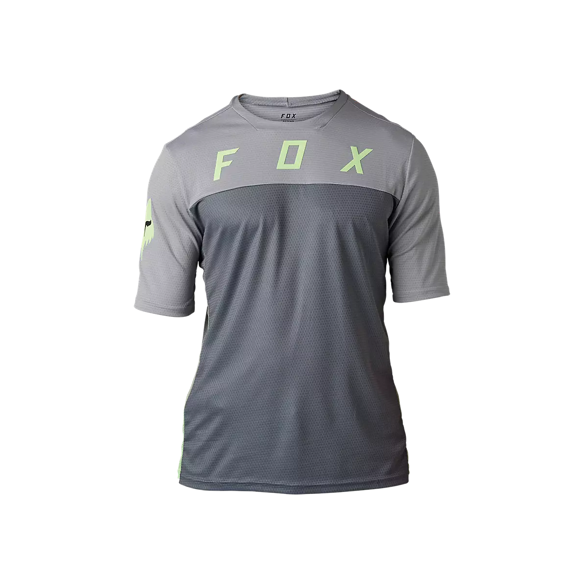 espalda de la Camiseta técnica de manga corta Fox Defend SS CEKT PARA Mtb enduro o ebike | color gris claro | 31029-014
