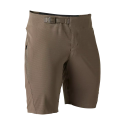 Pantalón corto Fox Flexair Ascent en color marrón con badana extraible de tallaje estrecho 30652-117