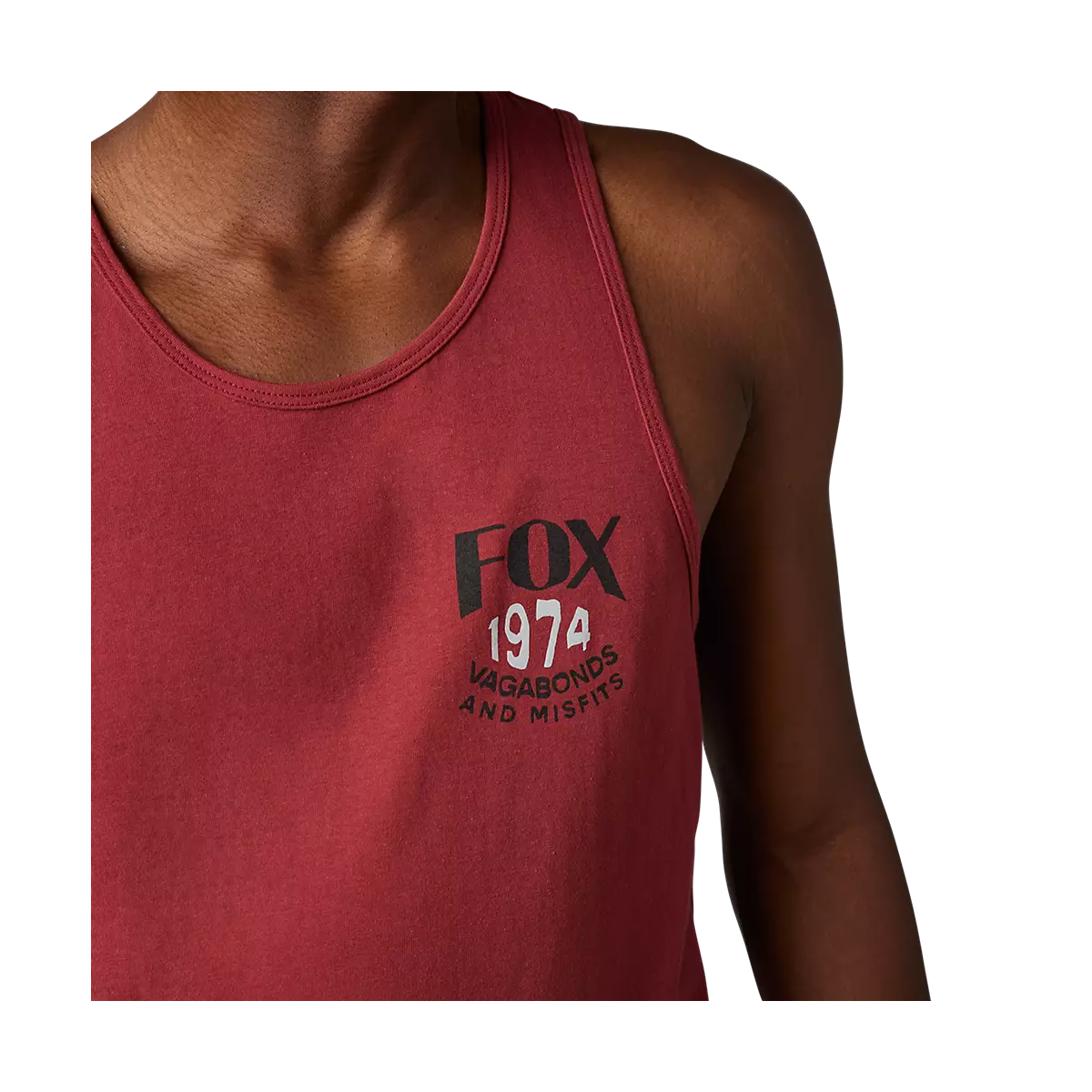 logo delantero fox 1974 de Camiseta sin mangas Fox PREMIUM Predominant COLOR rojo de calle tipo casual 30560-371