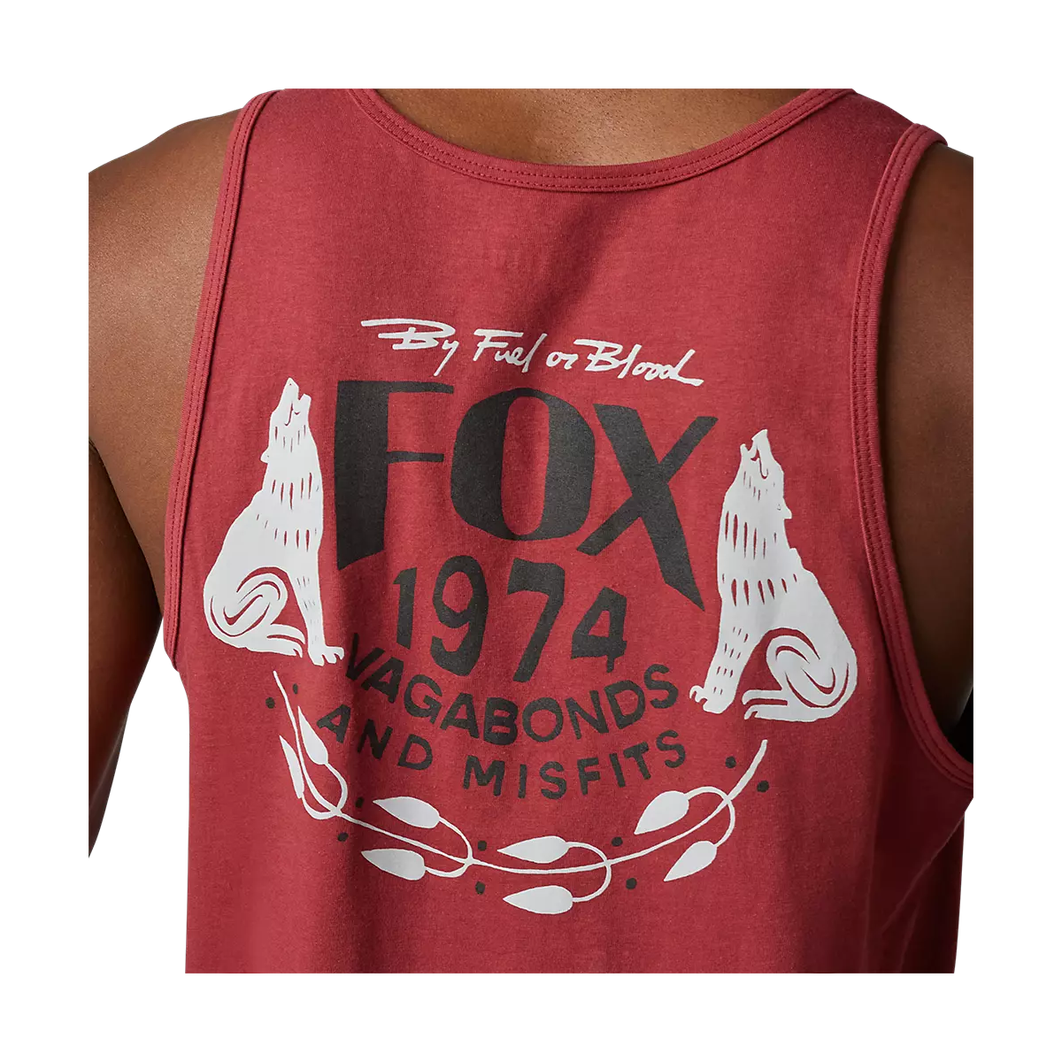 logo fox espalda 1974 de Camiseta sin mangas Fox PREMIUM Predominant COLOR rojo de calle tipo casual 30560-371
