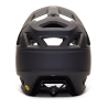 trasera del Casco integral de enduro Fox Proframe RS mips integra en color negro mate 31107-255