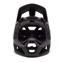 frontal del Casco integral de enduro Fox Proframe RS mips integra en color negro mate 31107-255
