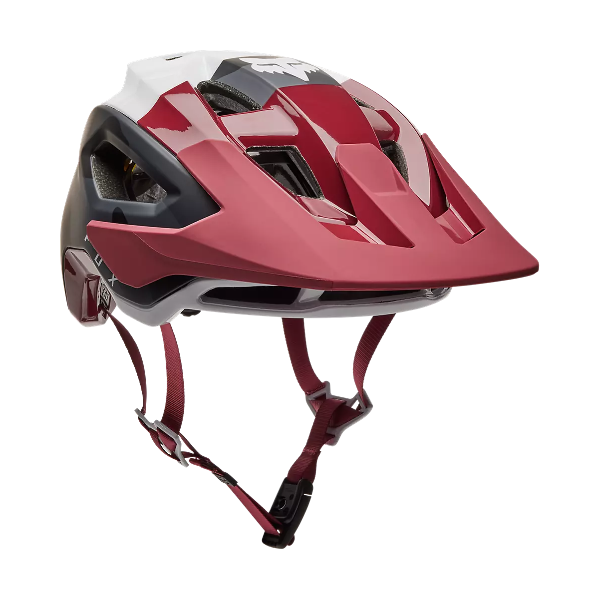 Casco de bicicleta de Enduro abierto  Fox SpeedFrame Pro Camo MIPS 2023 color rojo y negro 31197