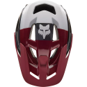 vista superior del Casco de bicicleta de Enduro abierto  Fox SpeedFrame Pro Camo MIPS 2023 color rojo y negro 31197