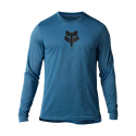 Camiseta de manga larga Fox Ranger Trudri en color azul con el logo fox nuevo en negro 30910-