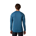 espalda de la Camiseta de manga larga Fox Ranger Trudri en color azul con el logo fox nuevo en negro 30910-