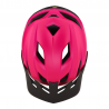 vista superior del vista superior del Casco de enduro Troy Lee Flowline Orbit Mips color rosa magenta