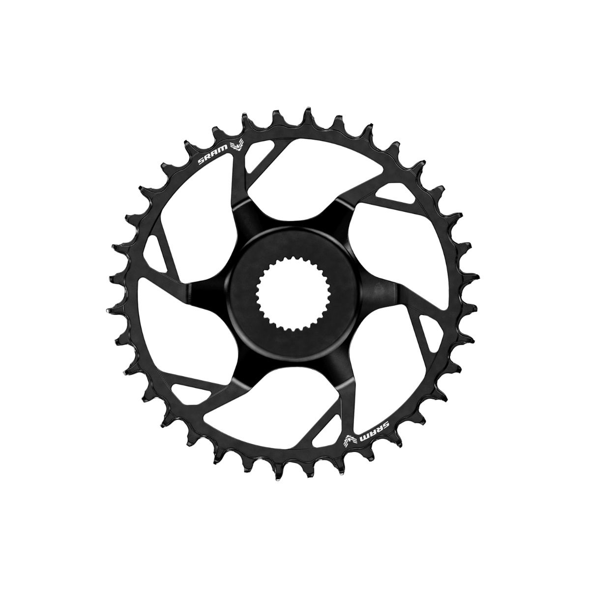 Plato Sram T-TYPE Eagle CL55 Bosch Gen4 Direct Mount 1x12 velocidades color negro  11.6218.058.000 36 dientes / 38 dientes