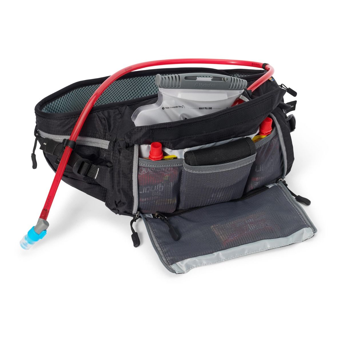porta herramientas Riñonera de hidratación Uswe Zulo 6 con 1,5L de agua y 6 litros de capacidad de carga. Para enduro o ebike