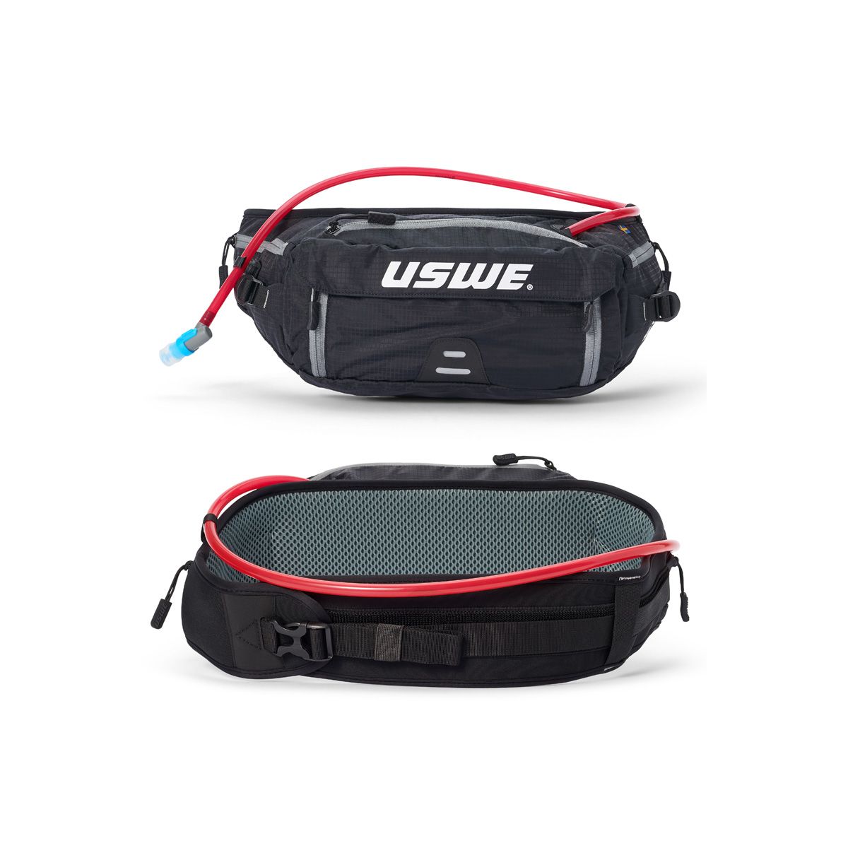 Riñonera de hidratación Uswe Zulo 6 con 1,5L de agua y 6 litros de capacidad de carga. Para enduro o ebike