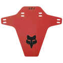 Guardabarros Fox color rojo de horquilla con el logo nuevo de fox color negro
