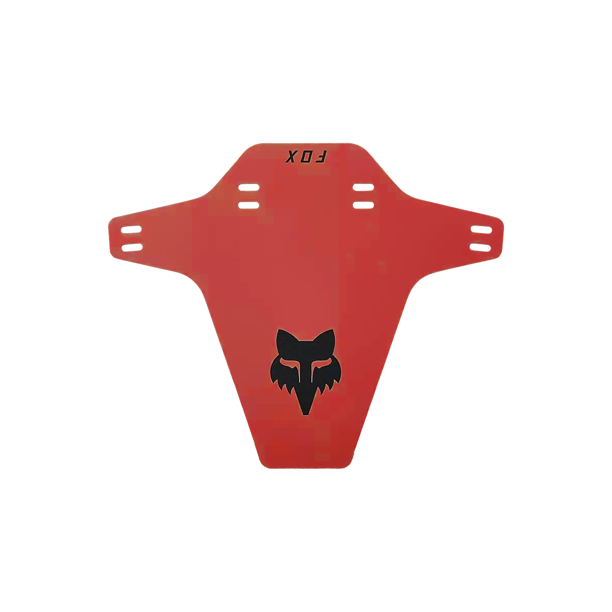 Guardabarros Fox color rojo de horquilla con el logo nuevo de fox color negro