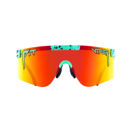 Gafas de sol polarizadas Pit Viper The 2000s The Poseidon para mtb o carretera lente dorada y marco azul