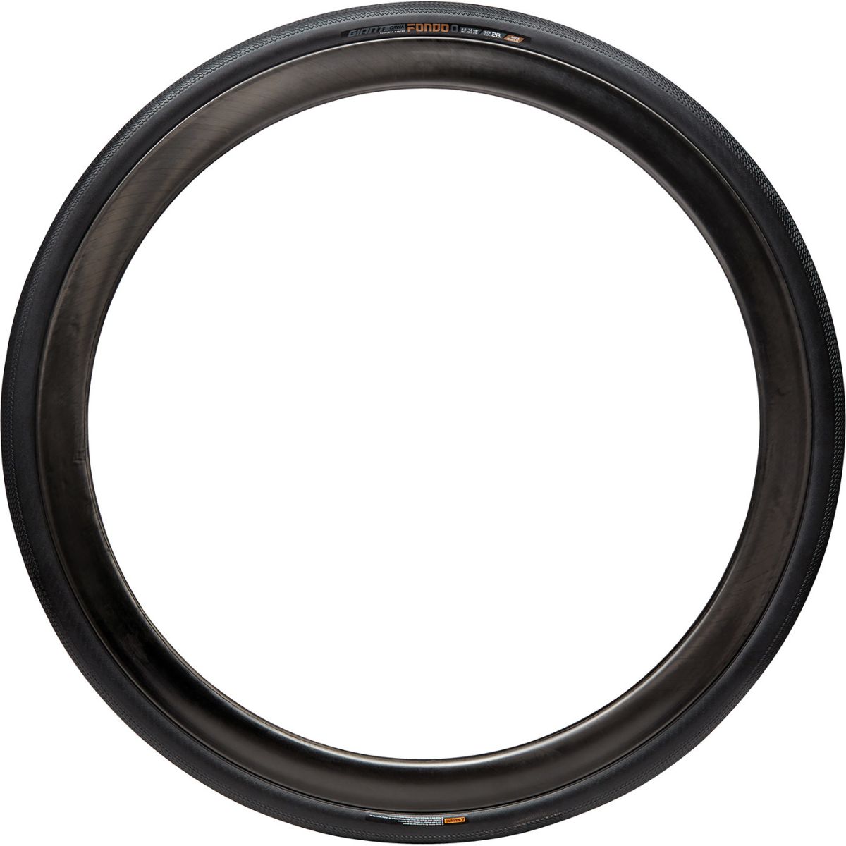 visa lateral de la Cubierta de ciclismo de carretera Giant Gavia Fondo 0 700x28C Tubeless 330gr