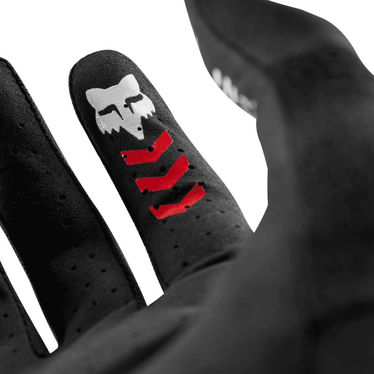 logo fox de los Guantes largos Fox Flexair Syndicate Edición limitada en color blanco y negro | santa cruz syndicate | 31541