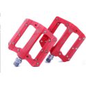 Pedales de plataforma El Gallo Fix New EN COLOR ROJO para bicicleta eléctrica, bicicleta mtb o descenso