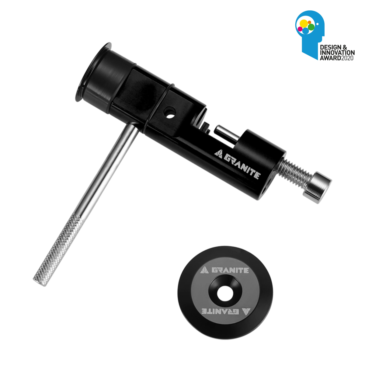 Tronchacadenas de bicicleta GRANITE STASH oculto en manillar de mtb en color negro