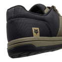 detalle del logo fox de las Zapatillas para pedal de plataforma de enduro FOX Canvas color verde oliva 29860
