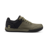lateral exterior de las Zapatillas para pedal de plataforma de enduro FOX Canvas color verde oliva 29860