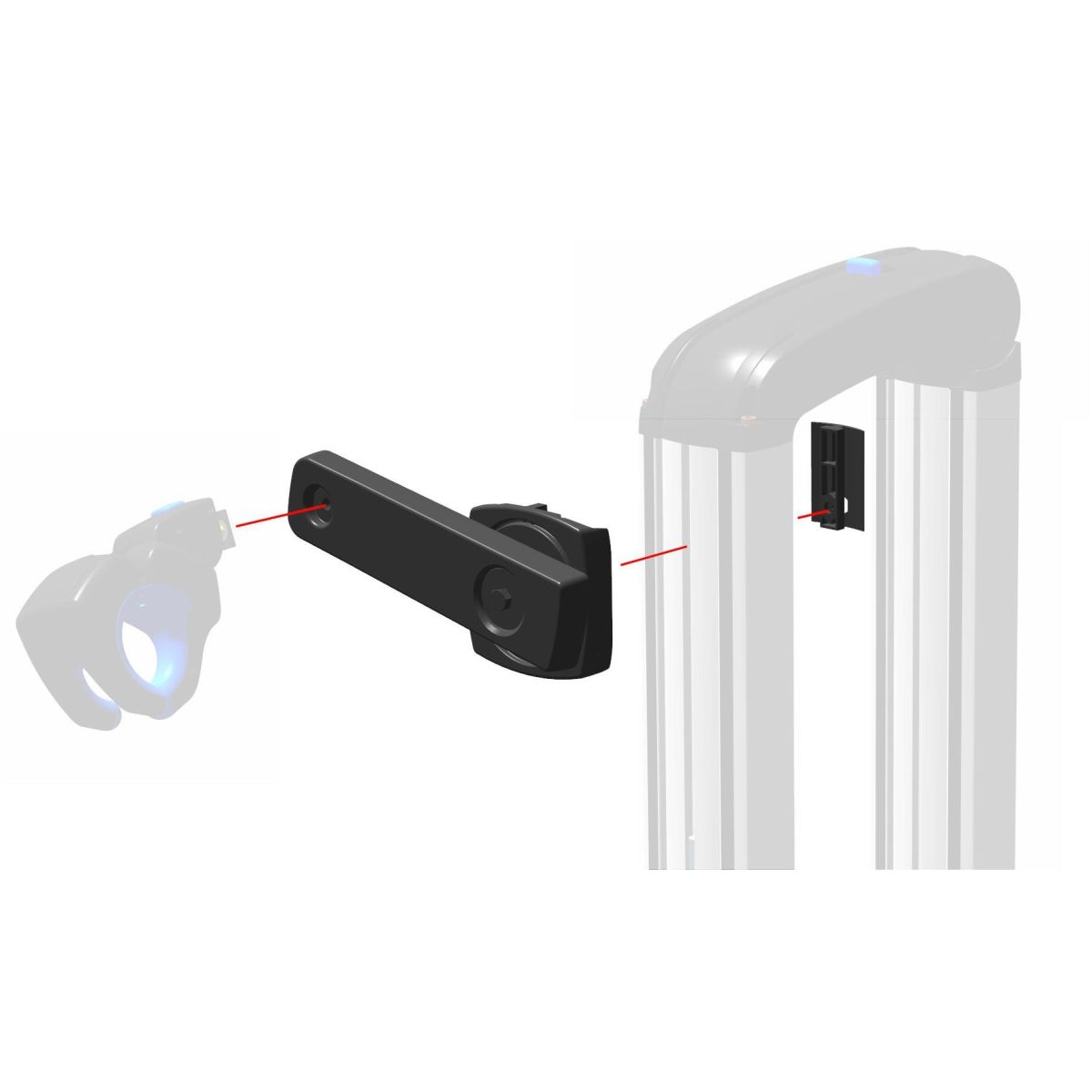 Adaptador para cuadro XLC CC-X61 del portabicis ALMADA