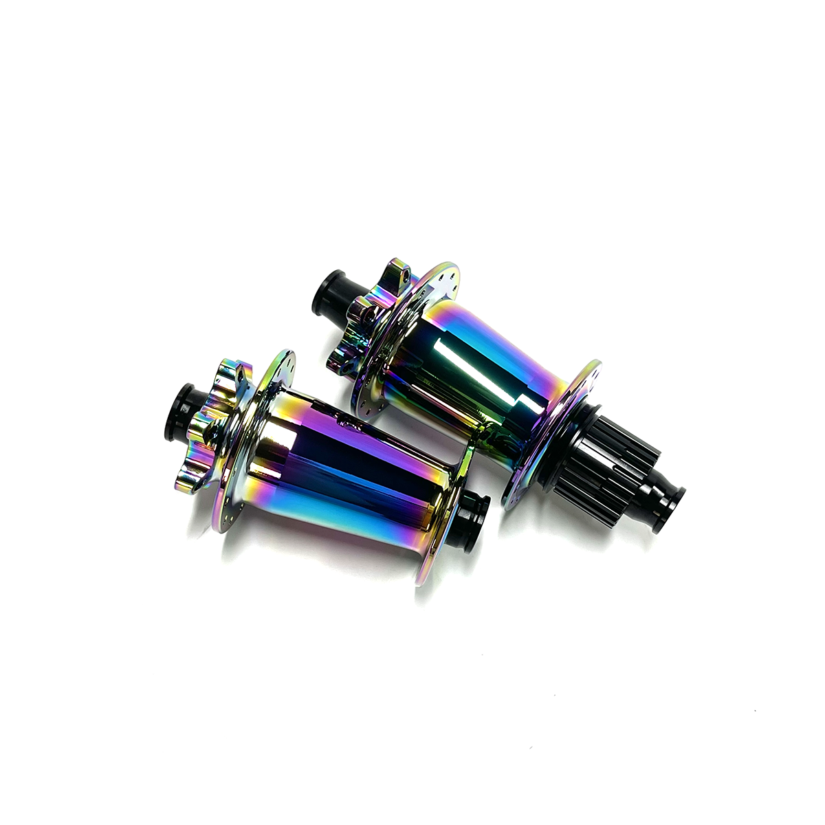 Juego de bujes Nextie Rollingstar Mtb 15x110 / 12x148mm Boost en color oil slick ratchet