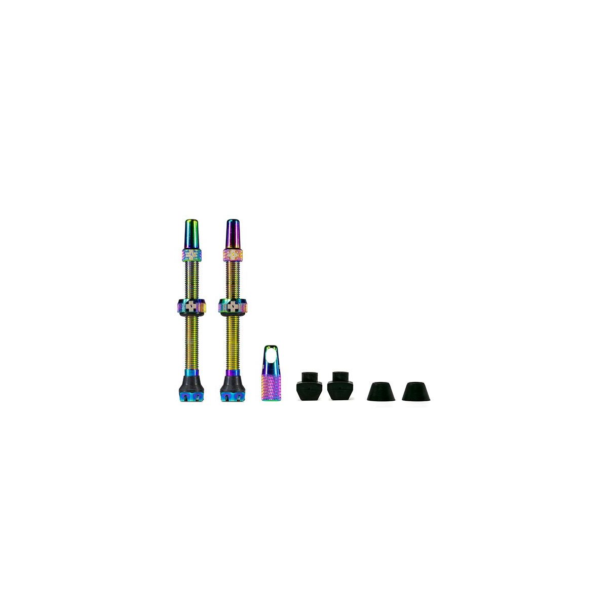 Juego válvulas tubeless Muc-Off V2 60mm color Oil Slick y más colores