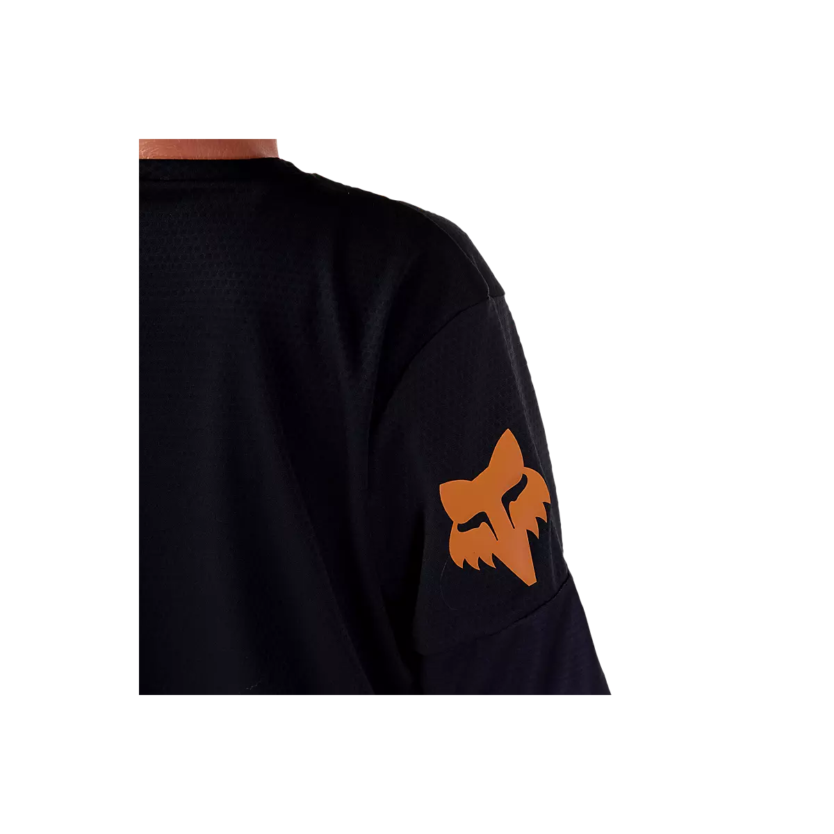 Detalle fox naranja de la Camiseta manga larga Fox Defend Race negro/marrón niño 6-14 años