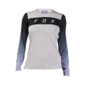 Camiseta de manga larga Fox Flexair Race para mujer color blanco negro y azul| 31917-579