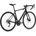 lateral de la Bicicleta carretera Giant Contend SL 1 Disc 2024 negra | barcelona | mataró | maresme | españa