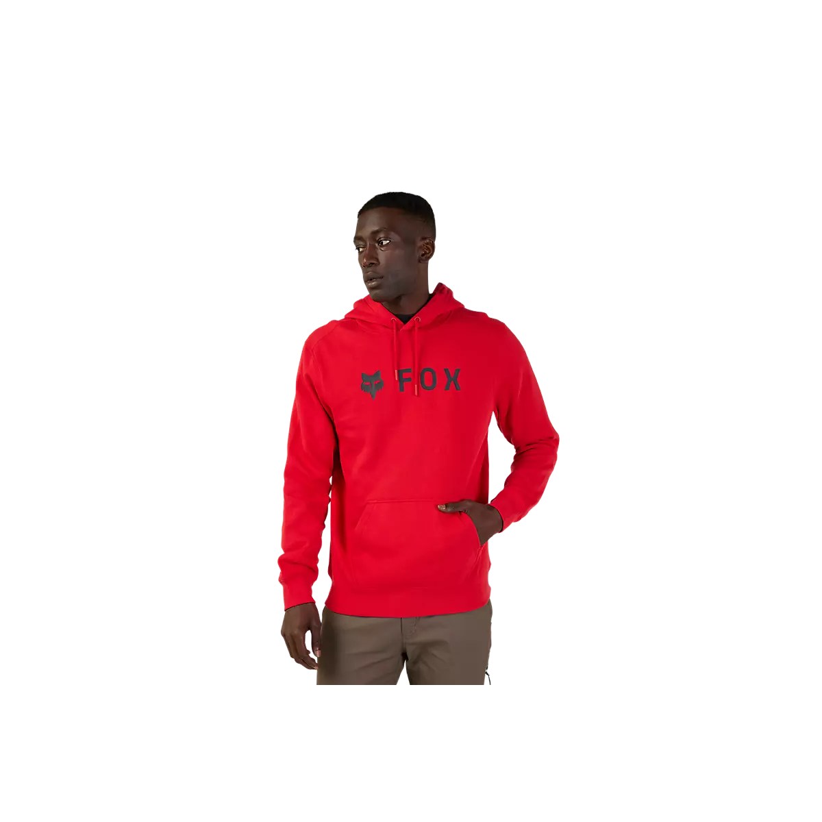 Sudadera con capucha Fox Absolute en color ROJA con el nuevo logo FOX en negro 31594-122