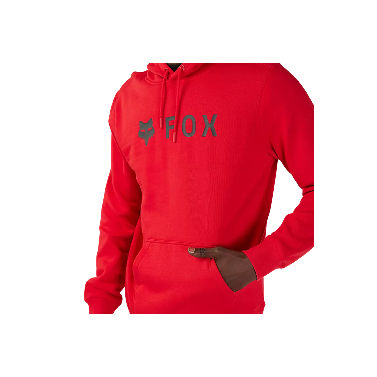 Sudadera con capucha Fox Absolute en color ROJA con el nuevo logo FOX en negro 31594-122