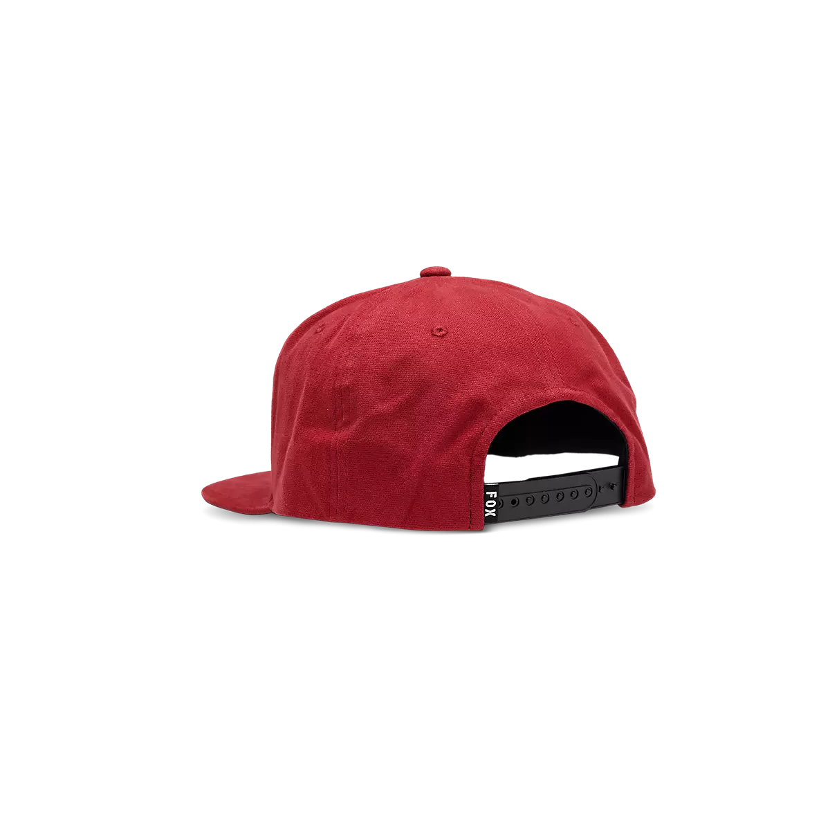 cierre trasero de la Gorra Fox Head Snapback en color rojo con el nuevo logo FOX en negro 31641