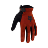 Guantes largos de bicicleta mtb enduro Fox en color granate con logo nuevo fox 31057-113