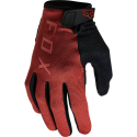 Guantes largos de bicicleta Fox Ranger Gel para mujer en color granate 27385-348