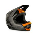 Casco integral Bluegrass Legit color gris y naranja
