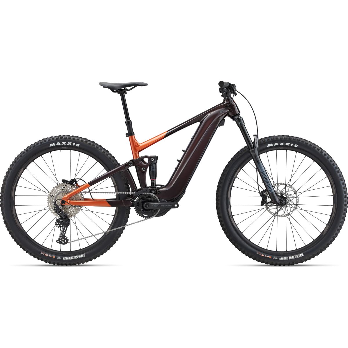 lateral de la Bicicleta eléctrica de enduro mtb Giant Trance X E+ 3 Pro 29" 800Wh 2024 | yamaha pw-x3 | 29"