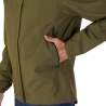 bolsillo con cremallera de la Chaqueta impermeable y paravientos para bicicleta Fox Ranger 2.5L para mtb color verde oliva